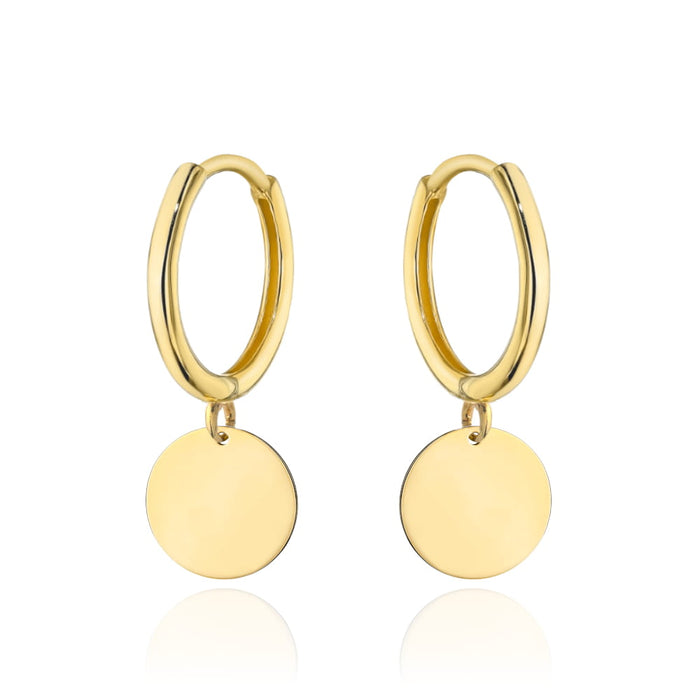 Cercei Aur: Cercuri Delicate cu Element Suspendat