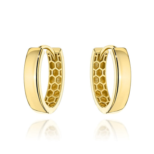 Cercei Aur Ovali, Interior Neted, Design Ajurat