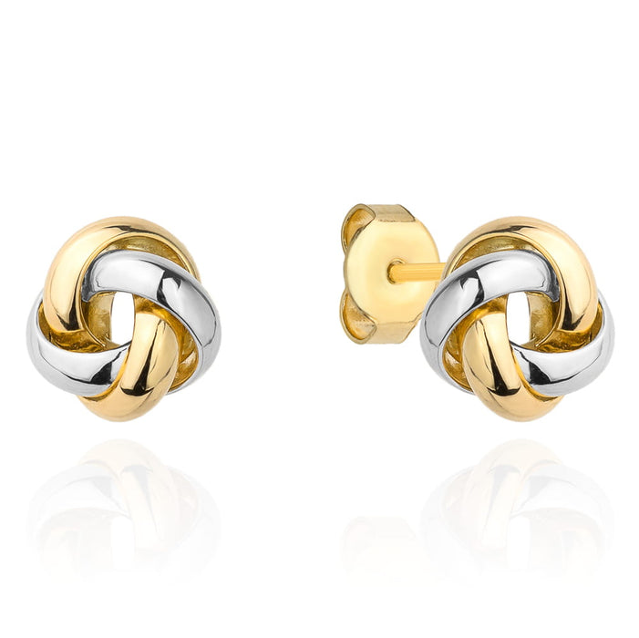 Cercei Aur 14K Împletite Rodinate