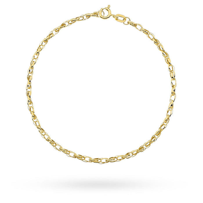 Brățară Aur Dublă Ovală Rolo