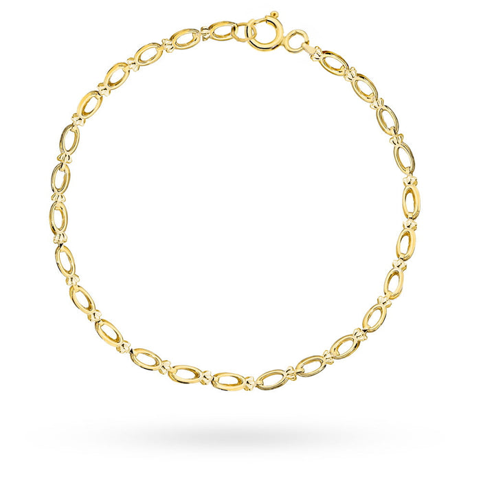 Brățară Aur cu Elemente Ovale