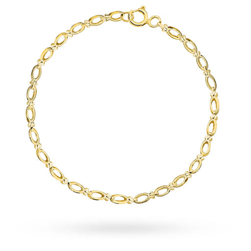 Brățară Aur cu Elemente Ovale