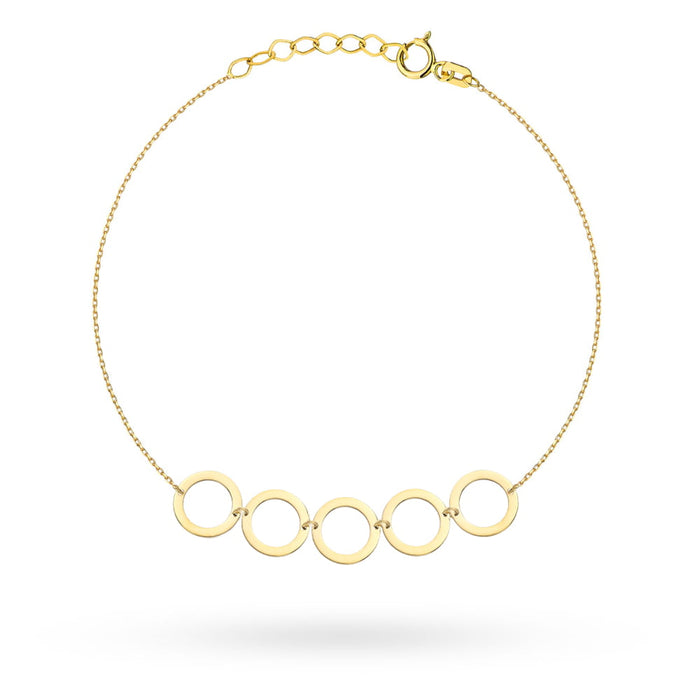 Bratara Lant cu Cerculete- Aur 14k