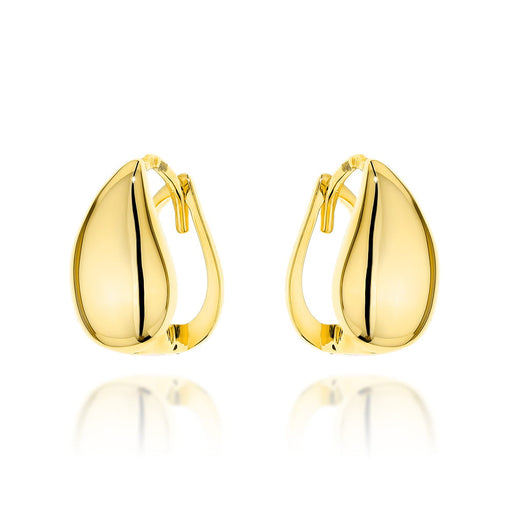 Cercei Aur Lacrimă cu Sistem de Închidere Englez