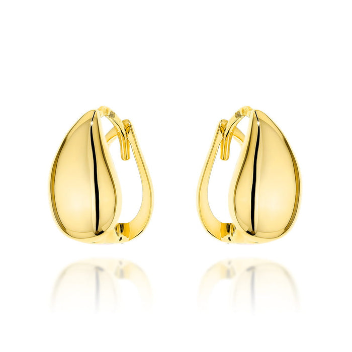 Cercei Aur Lacrimă cu Sistem de Închidere Englez