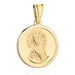 Medalion Banut Aur 14k cu Maica Domnului