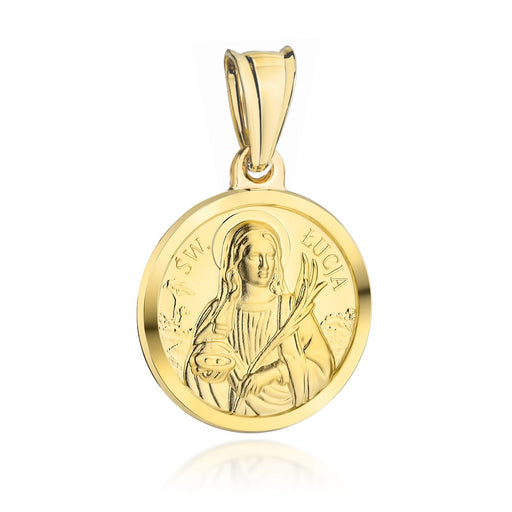 Pandantiv Aur 14k cu Sfanta Lucia