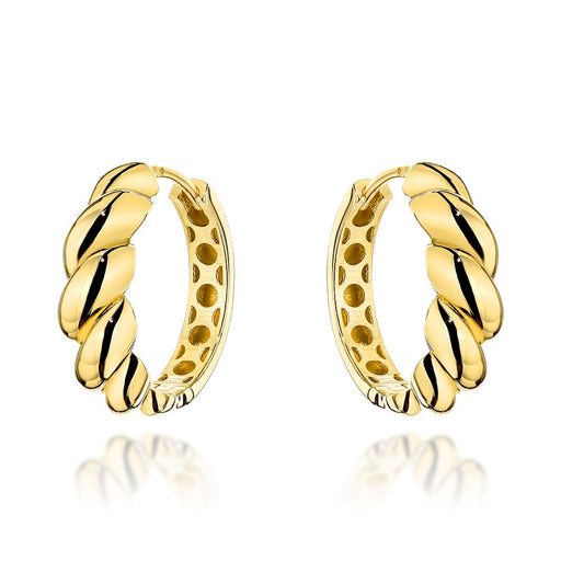 Cercei Aur Împletit Simplu