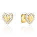 Cercei inimioare din Aur 14k cu Zirconi