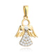 Pandantiv Înger din Aur 14K cu Zirconii