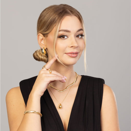 Colier din Aur cu Pandantiv Picătură