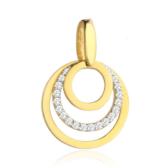 Pandantiv Aur 14k cu Cerculete si Zirconii