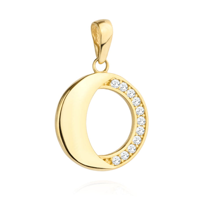 Pandantiv Aur 14k cu Zirconii Albe