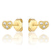 Cercei Aur 8K Inimioare cu Zirconiu 3.2343