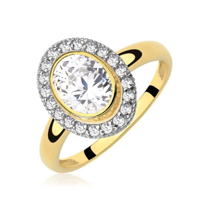 Inel Elegant Aur 8K cu Zirconiu – Design Markiza