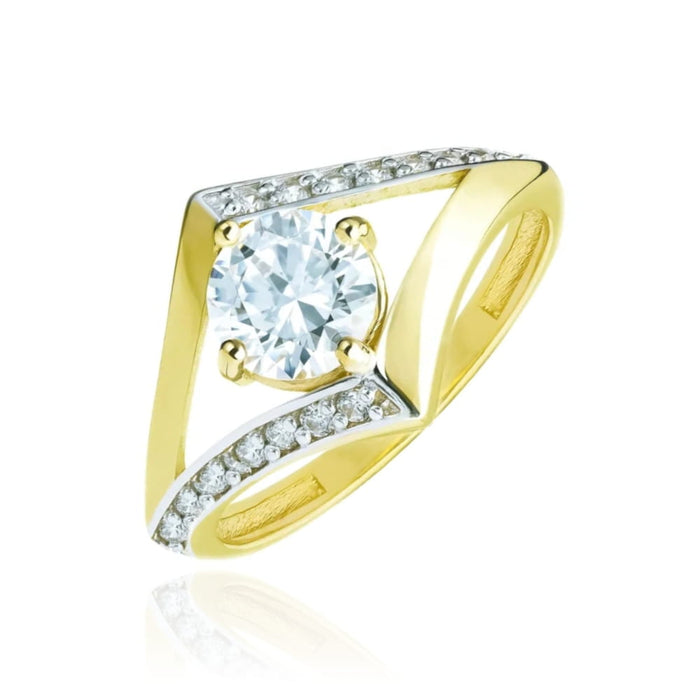 Inel Aur 8K cu Zirconiu - Design Modern și Elegant