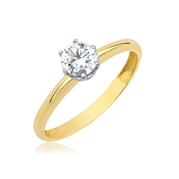 Inel Aur 8K cu Zirconiu - Eleganță Atemporală