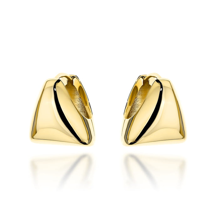 Cercei Aur Triunghiuri Simple