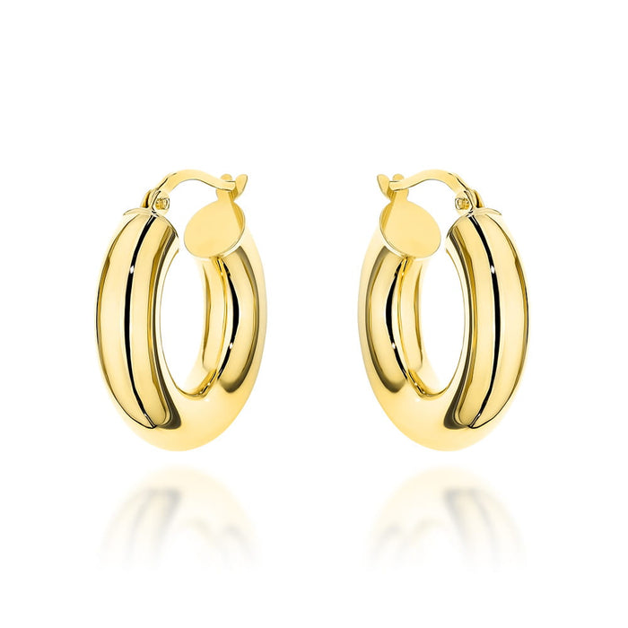 Cercei Aur Eleganți Rotunzi cu Închidere Engleză