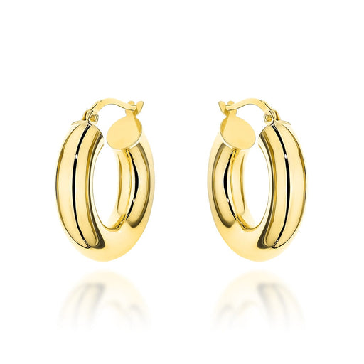 Cercei Aur Eleganți Rotunzi cu Închidere Engleză