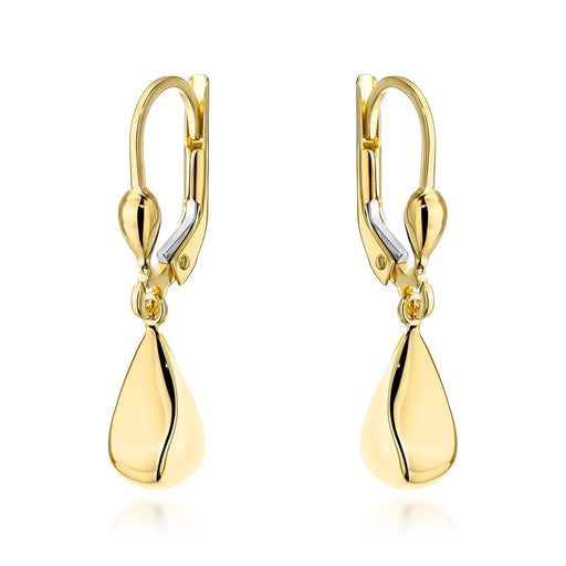 Cercei Aur Lacrimi Geometrice Cu Sistem Englezesc