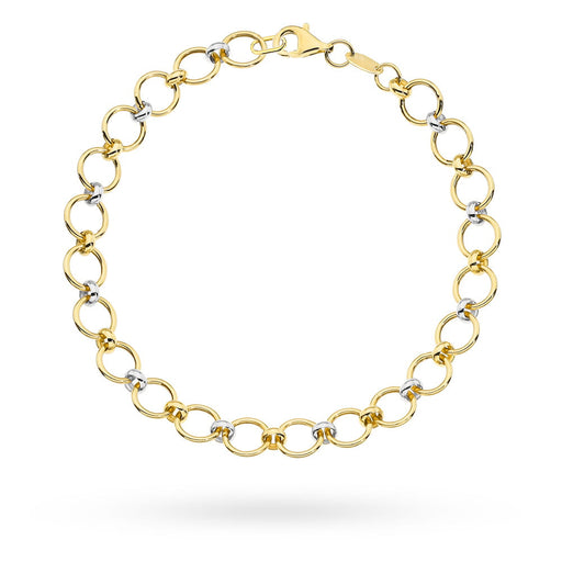 Brățară din aur cu cercuri împletite