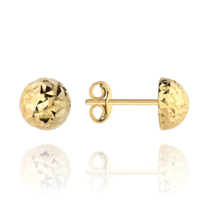 Cercei Aur 14k cu Bilute 8 mm