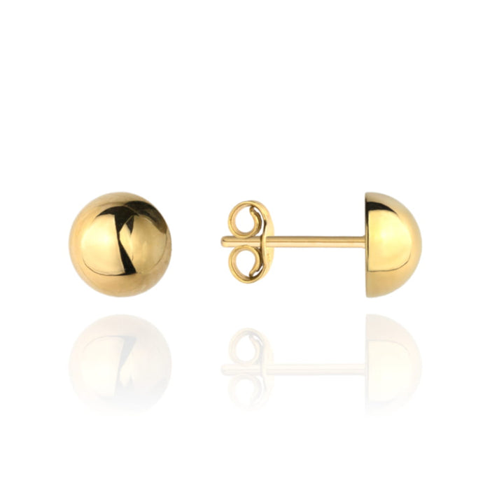 Cercei Aur 14k cu Bilute 6 mm