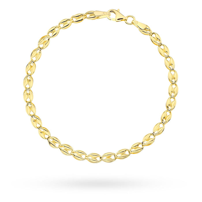 Brățară Delicată din Aur 14K cu Design Oval