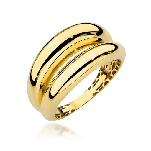 Inel Elegant din Aur cu Bandă Dublă