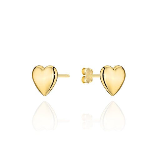 Cercei Aur Inimă Simplă