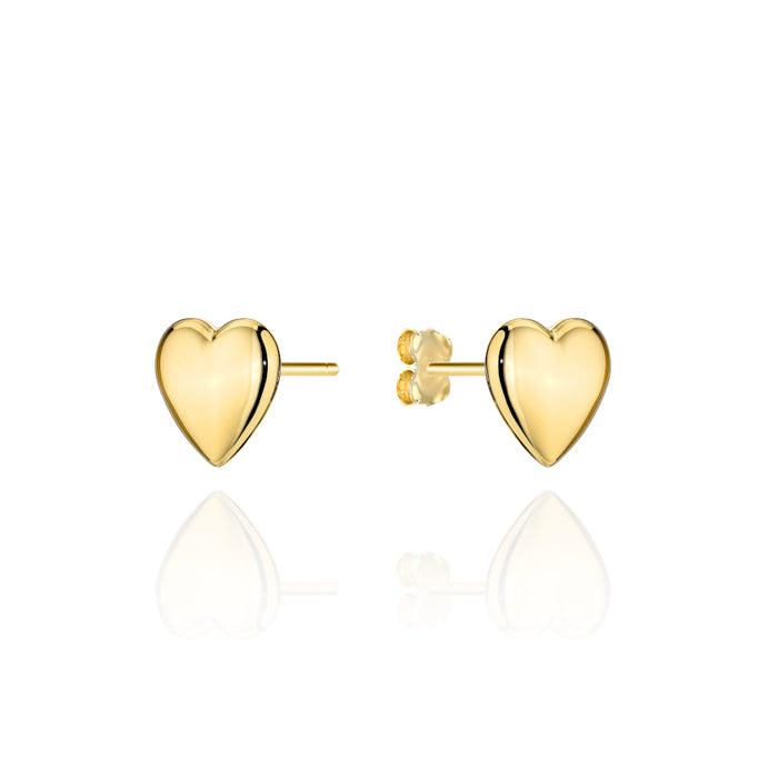 Cercei Aur Inimă Simplă