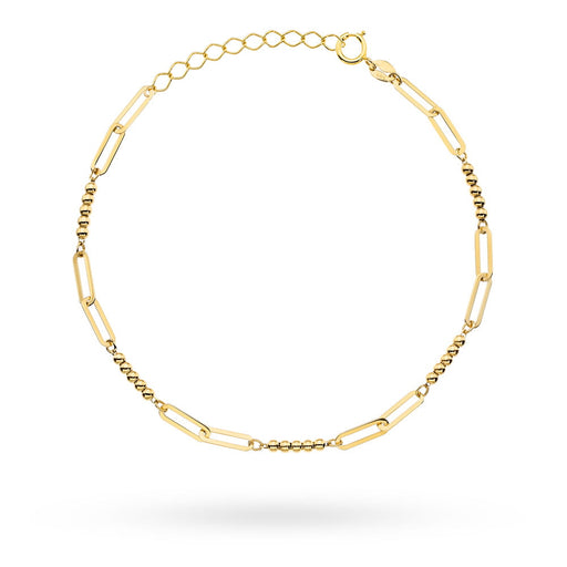 Bratara Aur 14k cu Zale Impletite si Bilute