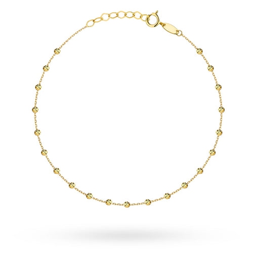Brățară de Aur cu Bile Fațetate