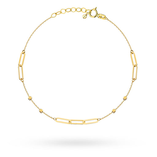 Brățară Din Aur 14K Cu Zale Și Mărgele Fine