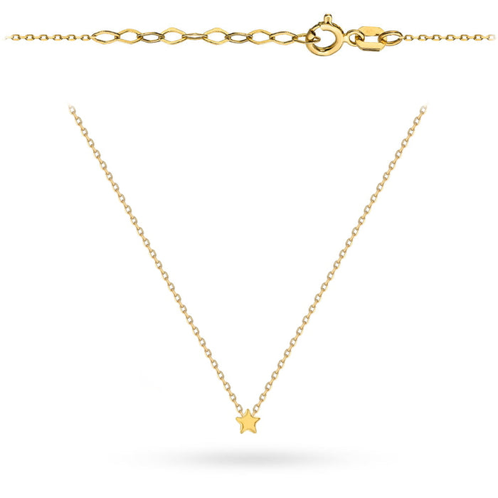 Colier Din Aur 14K Cu Pandantiv Steluță Subtilă