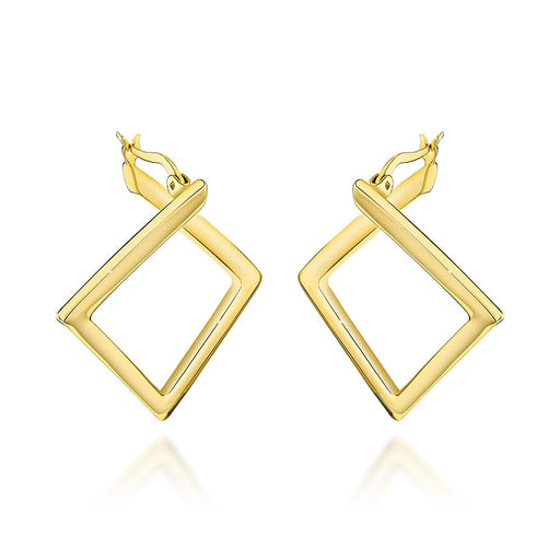 Cercei Aur Geometrie Romboizi