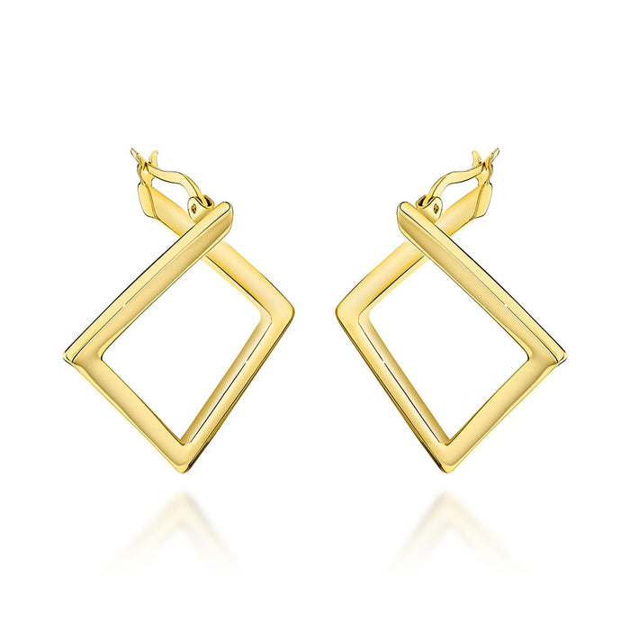 Cercei Aur Geometrie Romboizi