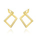 Cercei Aur Geometrie Romboizi