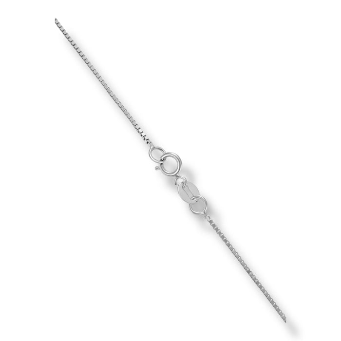 Lant Aur Alb 14K Rombo 45 cm