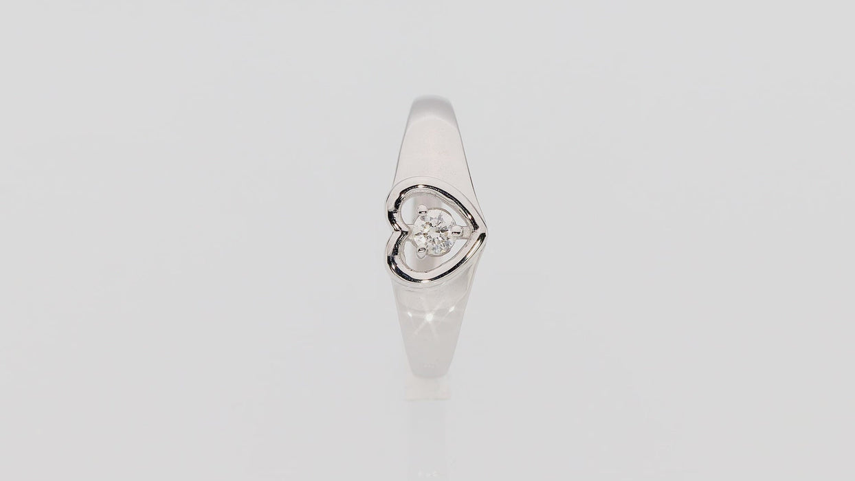 Inel Aur 14K cu Diamant Natural 0.10 ct