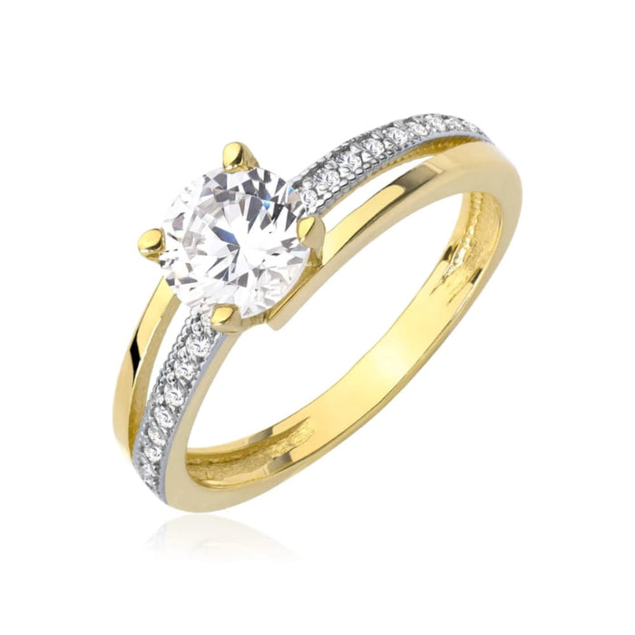 Inel Aur 8K cu Zirconii - Eleganță Eternă
