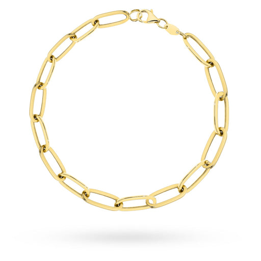 Brățară De Aur 14K Cu Zale Ovale Alungite