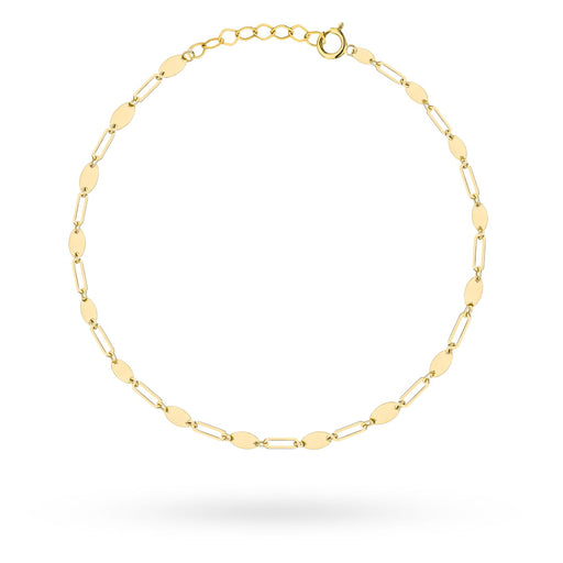 Brățară Aur Cu Zale Și Elemente Ovale