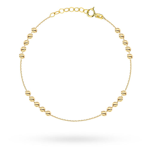 Brățară Elegantă din Aur 14K cu Bile Neteze