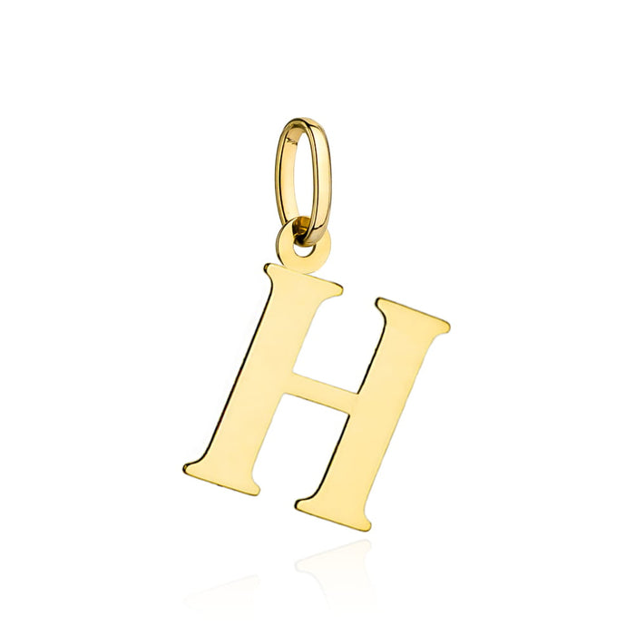 Pandantiv Aur Literă H Mare