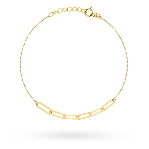 Brățară Elegantă Aur 14K Cu Zale Împletite