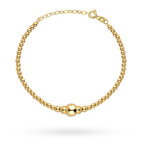 Brățară Din Aur 14K Galben Cu Biluțe