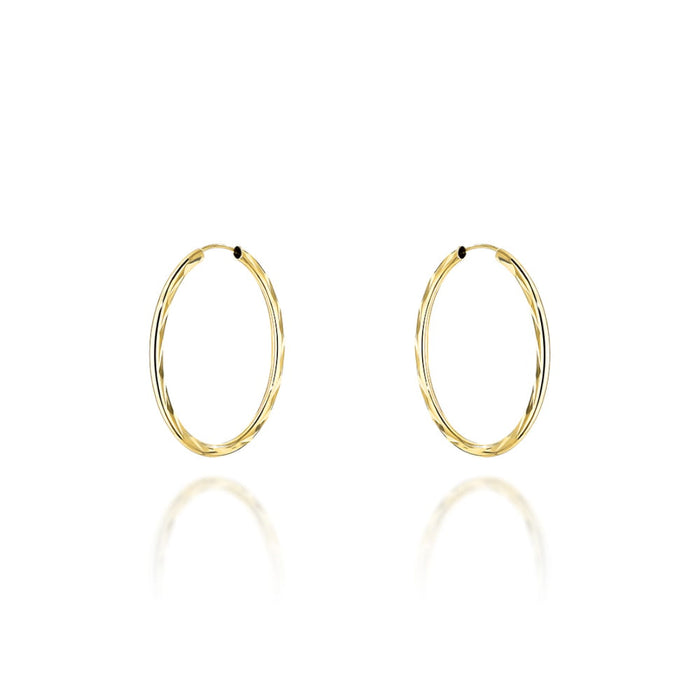 Cercei Creole Aur 14K Super Ușori 22mm