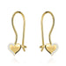 Cercei Aur 14K Inimă cu Zirconiu – Eleganță Pură